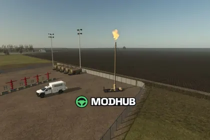 Oil field flare V1.0 for FS25 — 3