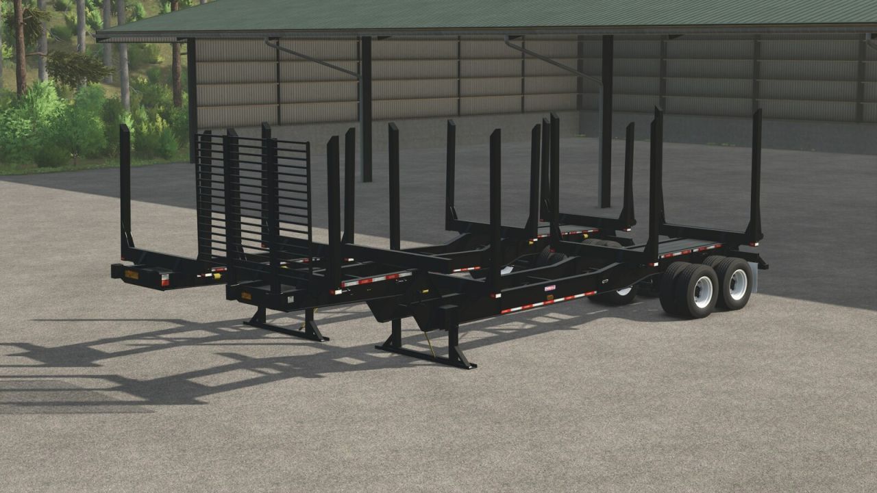 Efektywny Pak Przyczep Pitts Log Trailer Pack do Transportu Drewna w FS25