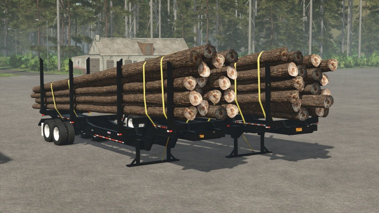 Effektives Pitts Log Trailer Pack für den Holztransport in FS25 - Screenshots