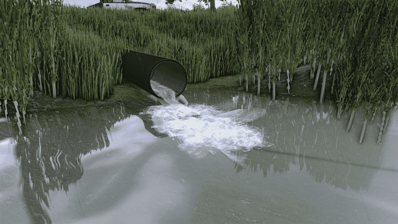 Effektives Set von Wellrohrdurchlässen Neat Distribution Corragated Culvert Set für FS25