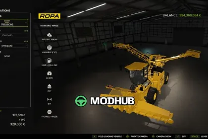 Дії магазину для техніки Shop Vehicle Actions V1.0 для FS25