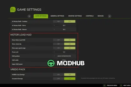 HUD навантаження двигуна Motor Load V1.1 для FS25
