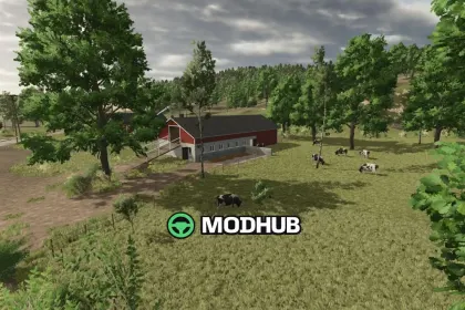 Старі цегляні корівники Old Brick Cow Barns V1.1 для FS25