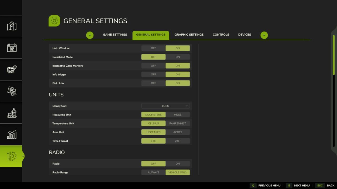 Wygodny Mod Formatu Czasu (12h/24h) dla Farming Simulator 25 — Wybór Formatu Czasu