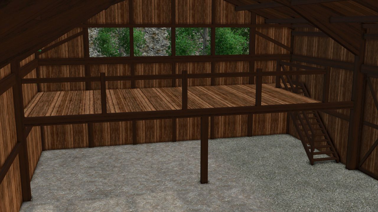 Neues Wooden Sheds Pack — Holzschuppen für Technik in Farming Simulator 25