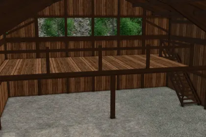 Новий Wooden Sheds Pack — Дерев’яні Навіси для Техніки у Farming Simulator 25