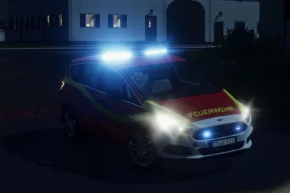 DBS 5000 Blue Lightbar Pack (Prefab) for Farming Simulator 25