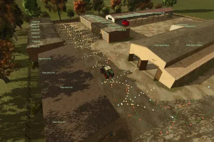 Мережа маршрутів AutoDrive для карти Myropillia для Farming Simulator 25