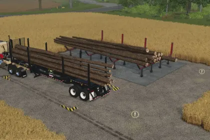 Ефективний Forestry Sell Point для FS25 — Зручний Продаж Колод і Контейнерів — 2