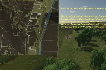 Реалістична 4X Карта Sivita (Галац, Румунія) для Farming Simulator 25