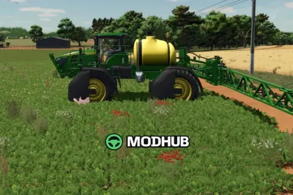 Обприскувач John Deere 440R v1.0 для FS25 — 2
