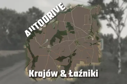 Автодрайв Krajów & Łaźniki для Farming Simulator 25