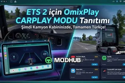 Мультимедійна система OmixPlay UI Carplay для ETS2 — 3