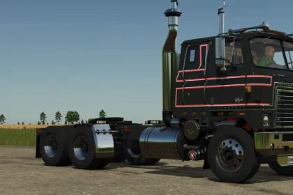 Покращена Вантажівка Improved IH Transtar з 18‑ступеневою КПП для Farming Simulator 25 — 2