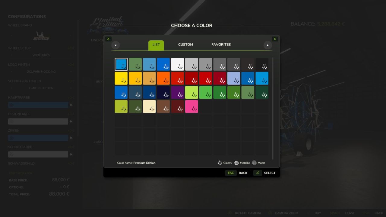 Косарка Claas Liner 4900 Limited Edition для Farming Simulator 25