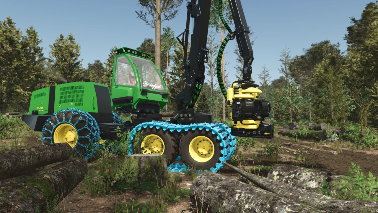 Форвардер John Deere 1470D для Farming Simulator 25