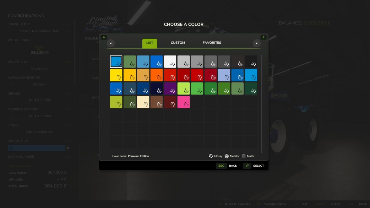Тракторний пак Claas SADDLE TRAC Pack Limited Edition для Farming Simulator 25