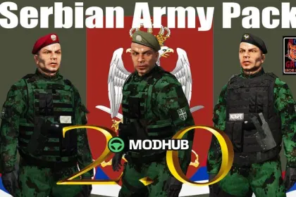Військовий пак ЗС Сербії 2.0 для GTA 5