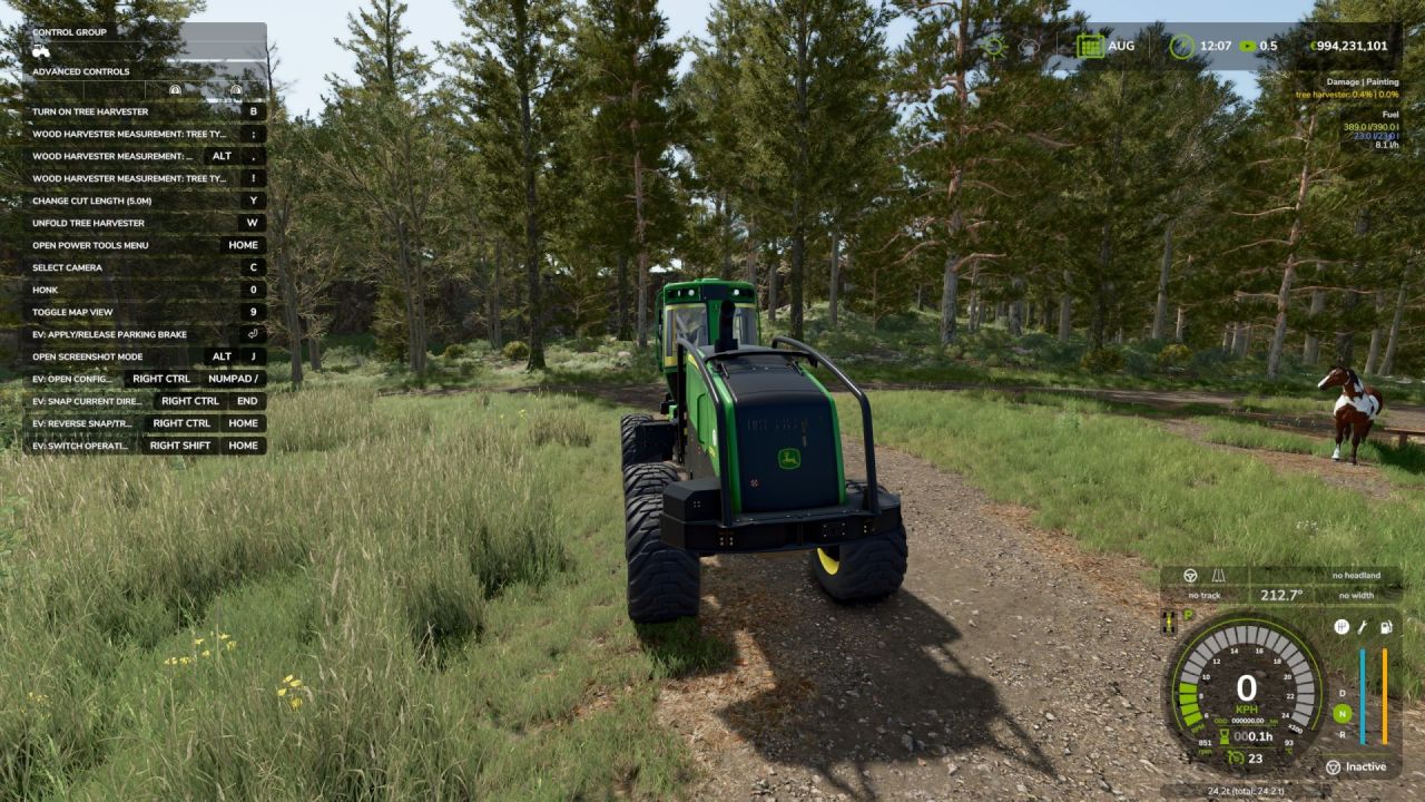 Ефективний Wood Harvester Measurement — Розумний Облік Деревини для Farming Simulator 25 - Скріншоти