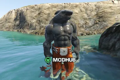 Персонаж KING SHARK (Addon Ped) для GTA 5
