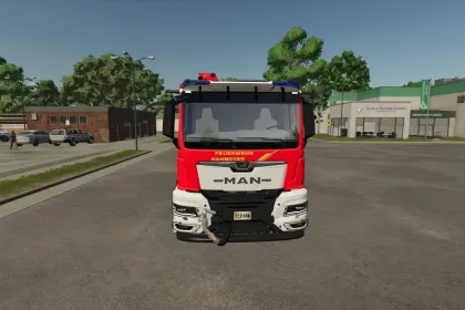 Ексклюзивний Скін MAN Rosenbauer ULF Hannover для Farming Simulator 25 — Пожежна Служба Ганновера — 2