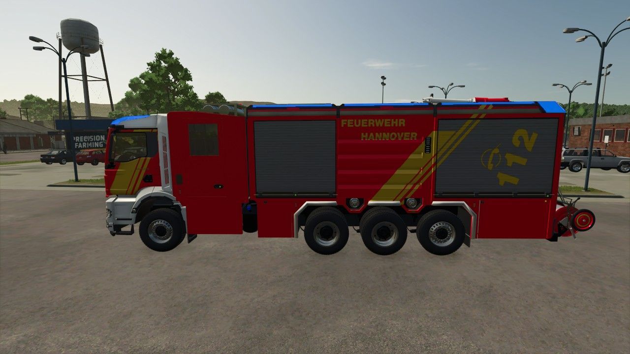 Ексклюзивний Скін MAN Rosenbauer ULF Hannover для Farming Simulator 25 — Пожежна Служба Ганновера