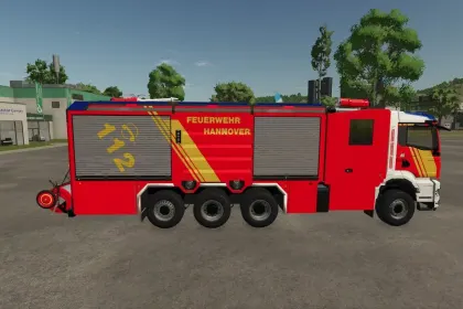 Ексклюзивний Скін MAN Rosenbauer ULF Hannover для Farming Simulator 25 — Пожежна Служба Ганновера — 4