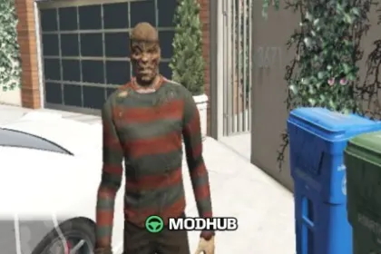 Скін Freddy Krueger Addonped для GTA 5