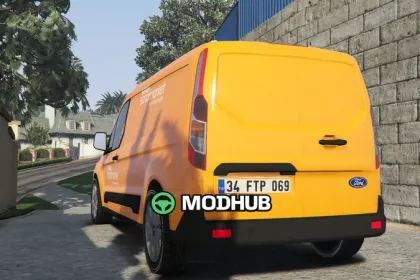 Фургон Ford Transit Connect для GTA 5 — 4