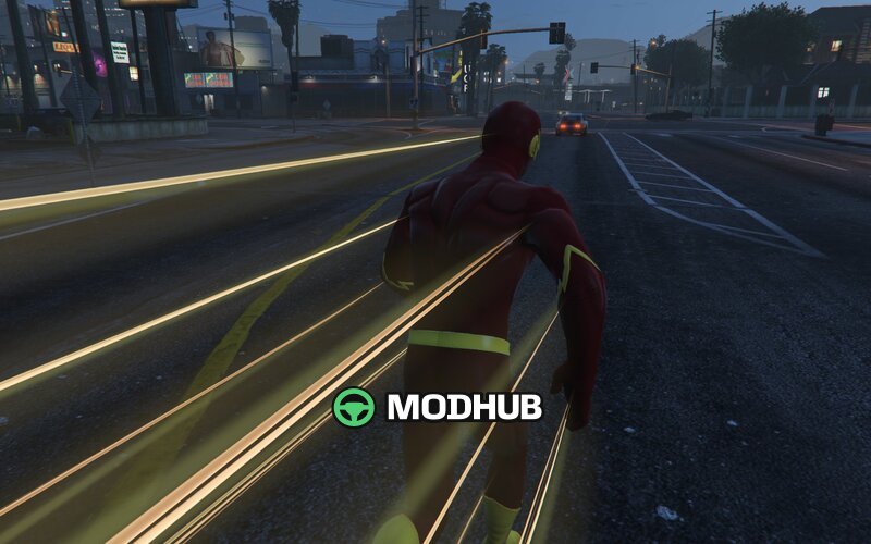 Персонаж FLASH 5v DELUXE для GTA 5 (Addon Ped)