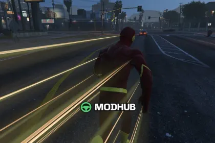 Персонаж FLASH 5v DELUXE для GTA 5 (Addon Ped) — 3