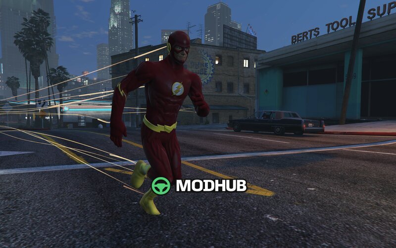 Персонаж FLASH 5v DELUXE для GTA 5 (Addon Ped)