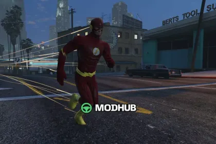Персонаж FLASH 5v DELUXE для GTA 5 (Addon Ped) — 5