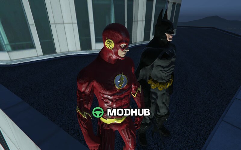 Персонаж FLASH 5v DELUXE для GTA 5 (Addon Ped)