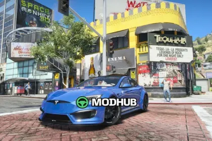 Tesla Model S Prior Design для GTA 5 — 2