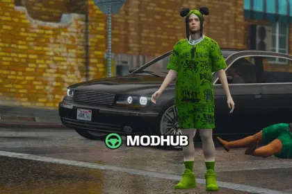 Billie Eilish [Add-On Ped] для GTA 5 — 6