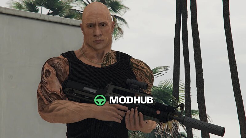 Пед Dwayne Johnson[Add-On Ped] для GTA 5