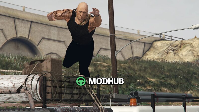 Пед Dwayne Johnson[Add-On Ped] для GTA 5