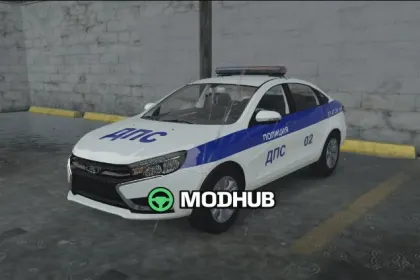 Поліцейський седан Lada Vesta (DPS) для GTA 5