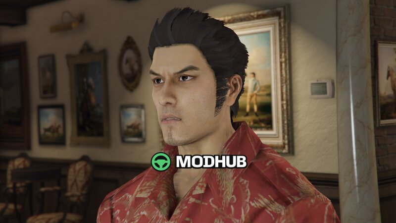 Кірю Казума (Yakuza 3) для GTA 5 — Add-On Ped, LODs, Blood Maps