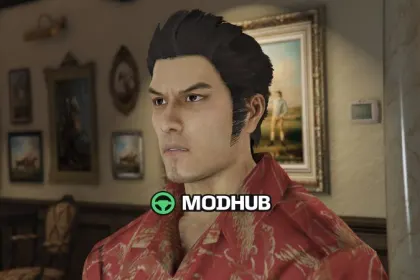 Кірю Казума (Yakuza 3) для GTA 5 — Add-On Ped, LODs, Blood Maps — 6