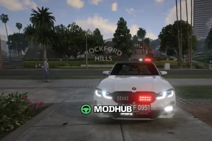 Непомічений поліцейський BMW 320 для GTA 5