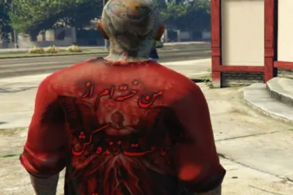 Skórka Amir Tataloo Red do GTA 5 — 6