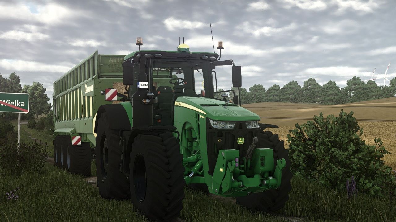 Mocny Traktor John Deere 8R Series dla Farming Simulator 25 — 450 KM i Mnóstwo Ustawień