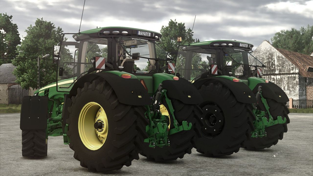 Leistungsstarker Traktor John Deere 8R Series für Farming Simulator 25 – 450 PS und eine Menge Einstellungen