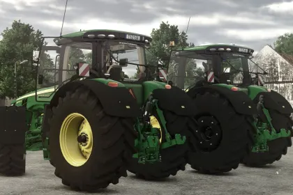 Leistungsstarker Traktor John Deere 8R Series für Farming Simulator 25 – 450 PS und eine Menge Einstellungen — 3