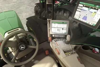 Leistungsstarker Traktor John Deere 8R Series für Farming Simulator 25 – 450 PS und eine Menge Einstellungen — 5