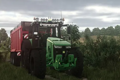 Leistungsstarker Traktor John Deere 8R Series Edit für Farming Simulator 25 — Maximale Einstellungen