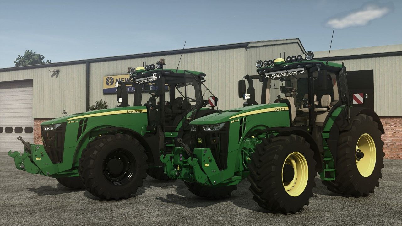 Leistungsstarker Traktor John Deere 8R Series Edit für Farming Simulator 25 — Maximale Einstellungen