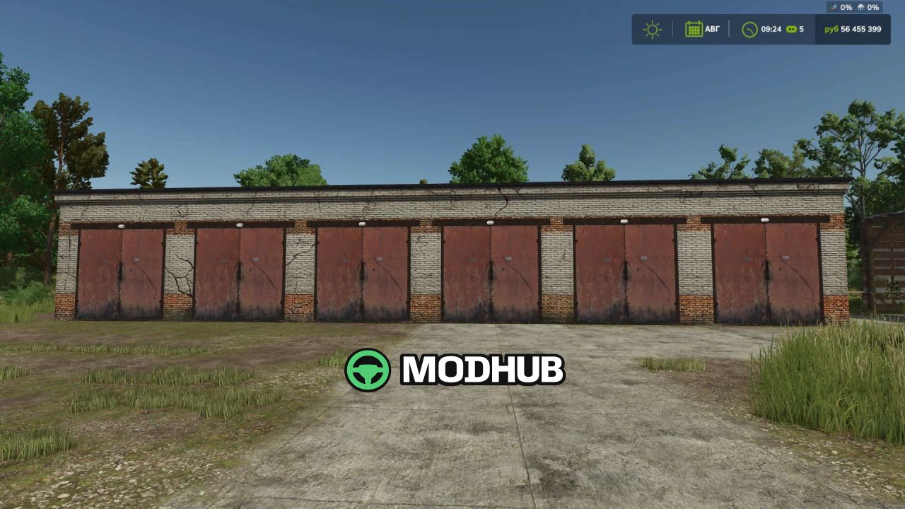 Mod na Legendarny Ceglasty Garaż Brick Old Garage dla FS25